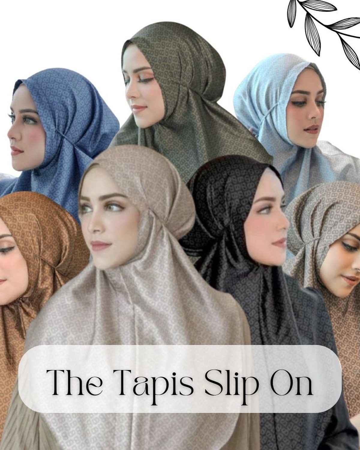 Bergo Kerudung Instan Slip On Tapis Mirror Looklike Ori